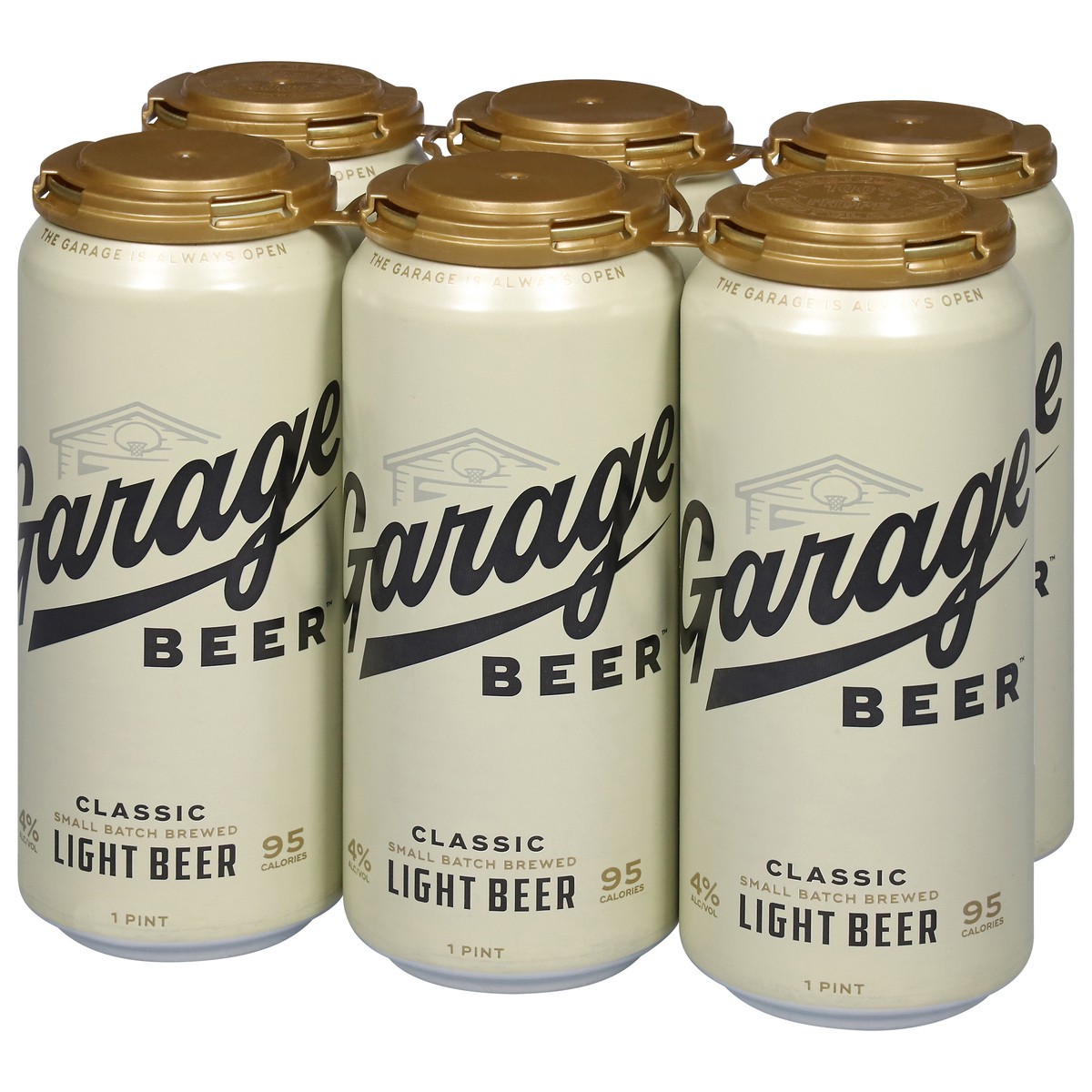 slide 4 of 11, Garage Beer Light Classic Beer 6 Pack 6 - 16 oz Cans, 1 ct