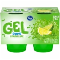 slide 1 of 1, Kroger Sugar Free Lemon Limne Gel Cups, 4 ct; 3.25 oz