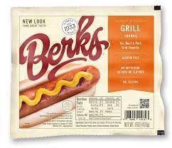 slide 1 of 1, Berks Grill Franks, 2.25 lb