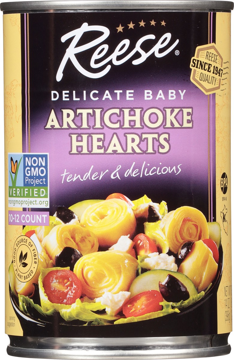 slide 3 of 9, Reese Delicate Baby Artichoke Hearts 14 oz, 14 oz