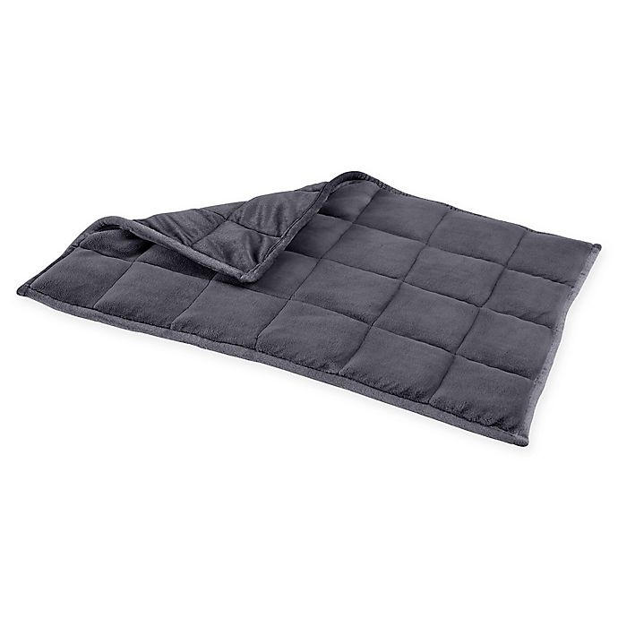 slide 1 of 3, Therapedic Small/Medium WeightedBack/Lap Mat - Grey, 1 ct