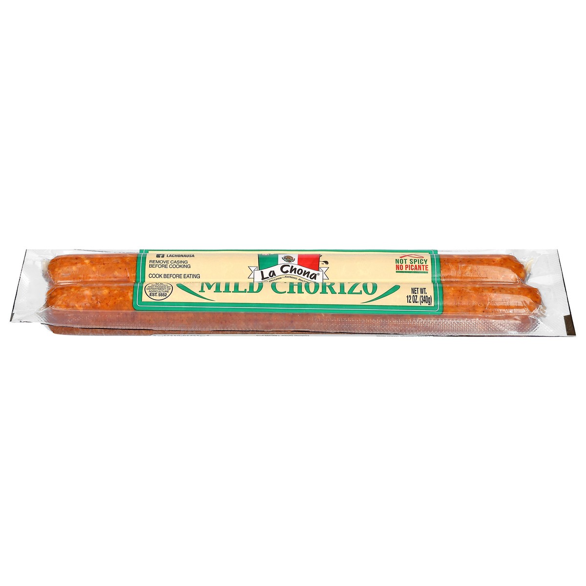 slide 1 of 9, La Chona Mild Chorizo Links - 12 Oz, 12 oz