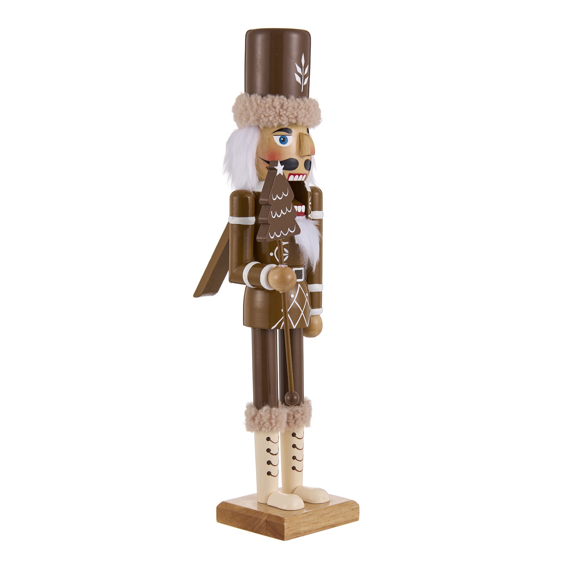 slide 2 of 3, 15.75" Gingerbread Nutcracker With Tree By Ashland, 4.33 in x 3.54 in x 15.75 in