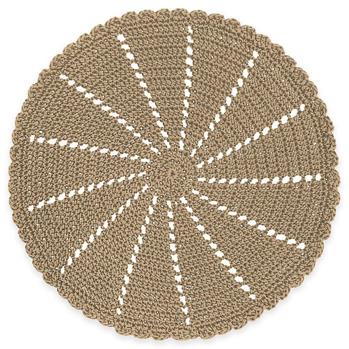 slide 1 of 2, Heritage Lace Mode Crochet Doily - Tan, 1 ct