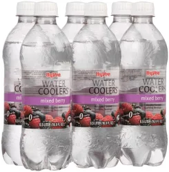 Hy-Vee Water Coolers Mixed Berry - 6 ct; 16.9 fl oz