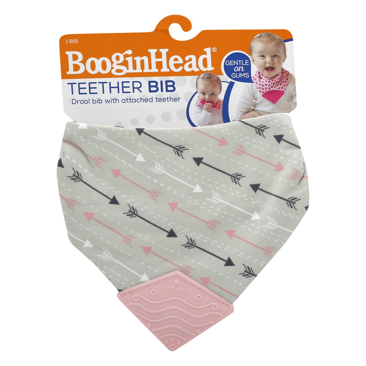 slide 9 of 9, BooginHead Arrows Teether Bib 1 ea, 1 ct