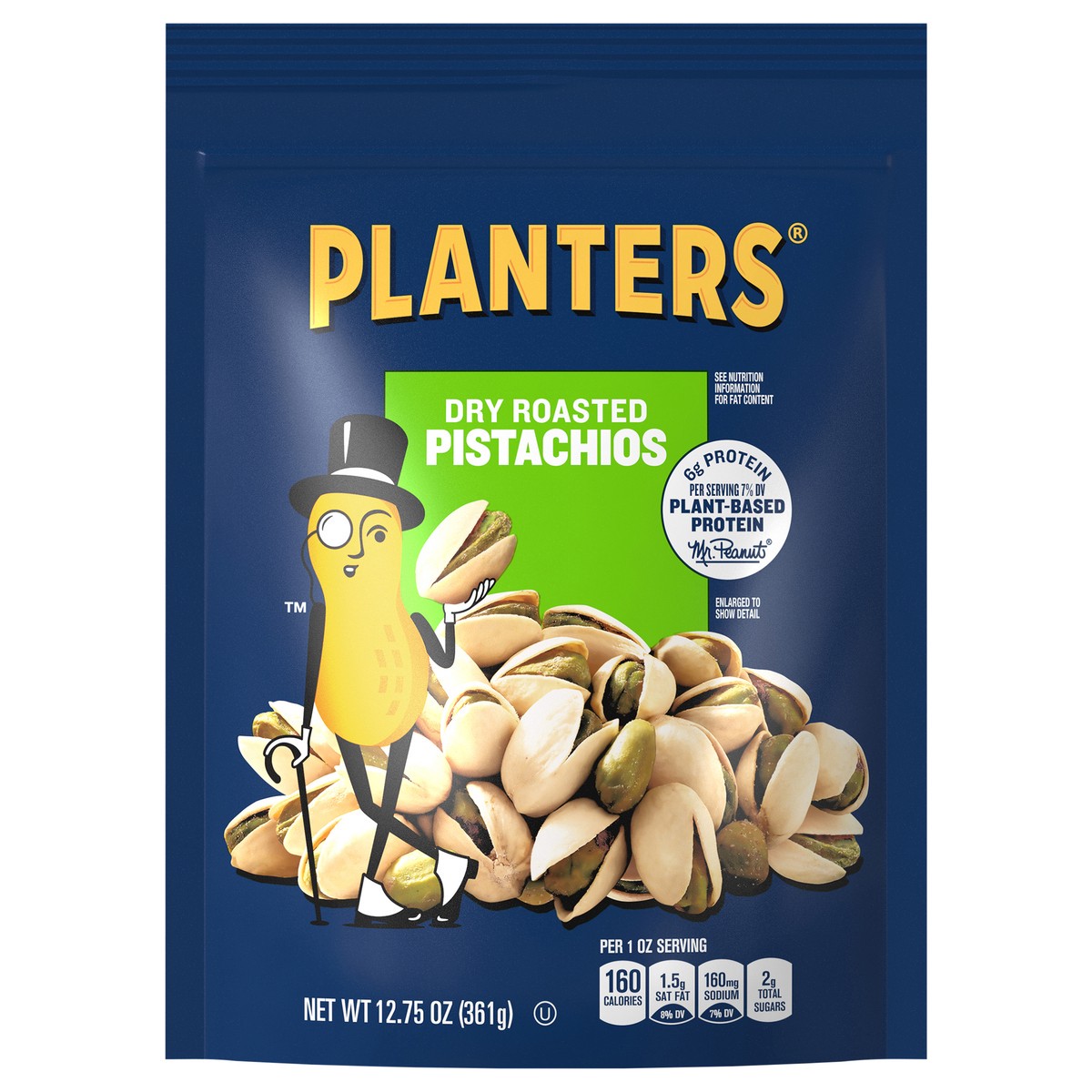 slide 1 of 5, Planters Dry Roasted Pistachios 12.75 oz, 12.75 oz