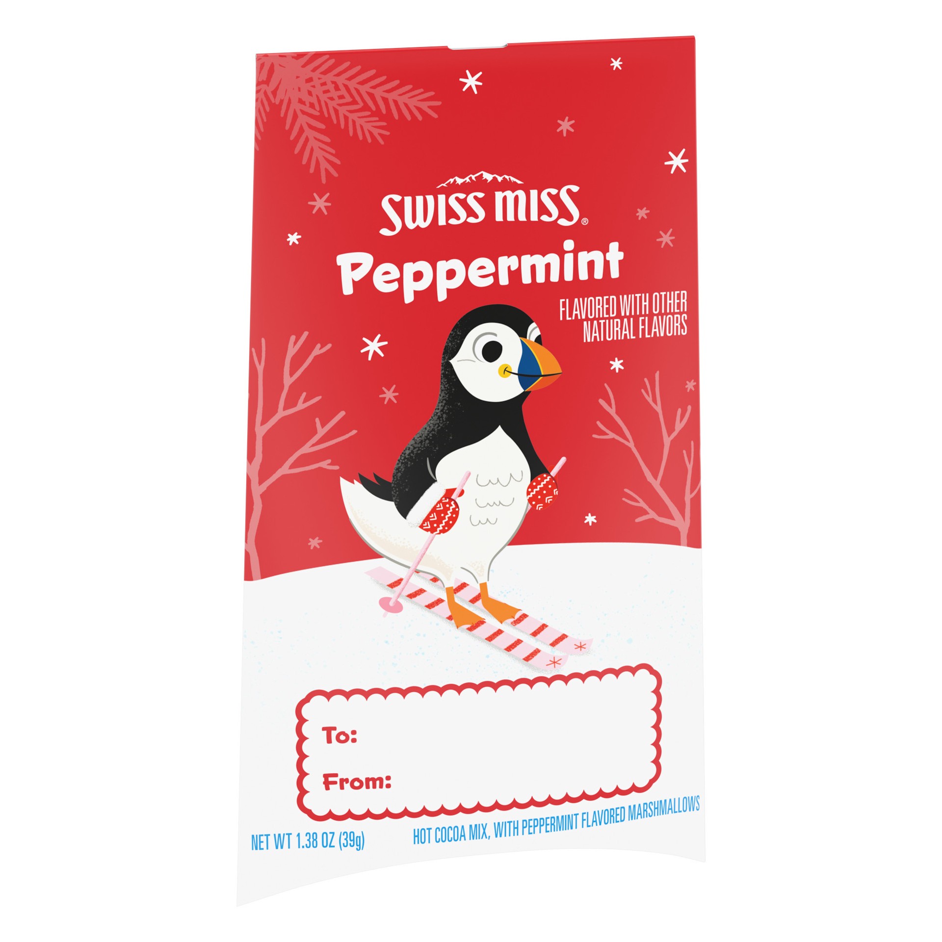slide 5 of 5, Swiss Miss Hot Cocoa Mix Gift Ornament Peppermint Flavor, 1.38 oz., 1.38 oz