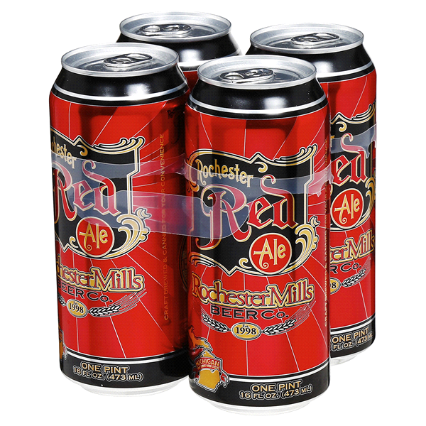 slide 6 of 13, Rochester Mills Beer Co. Red Ale, 4 ct; 16 oz