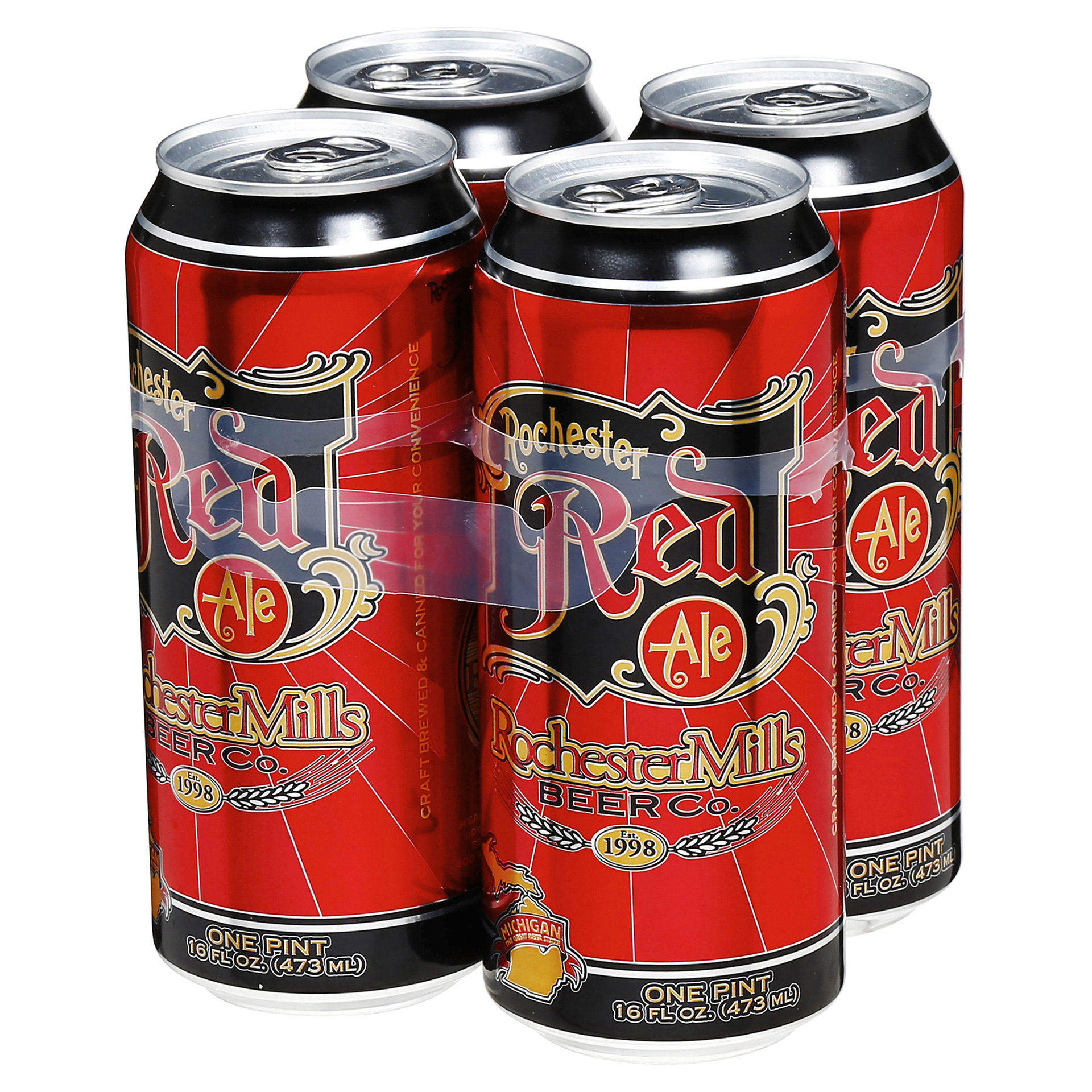 slide 2 of 13, Rochester Mills Beer Co. Red Ale, 4 ct; 16 oz