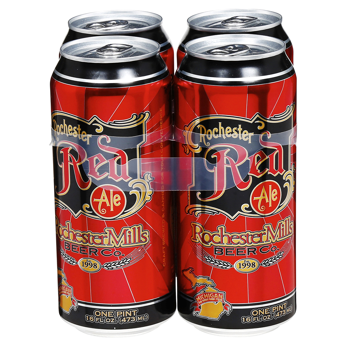 slide 1 of 13, Rochester Mills Beer Co. Red Ale, 4 ct; 16 oz