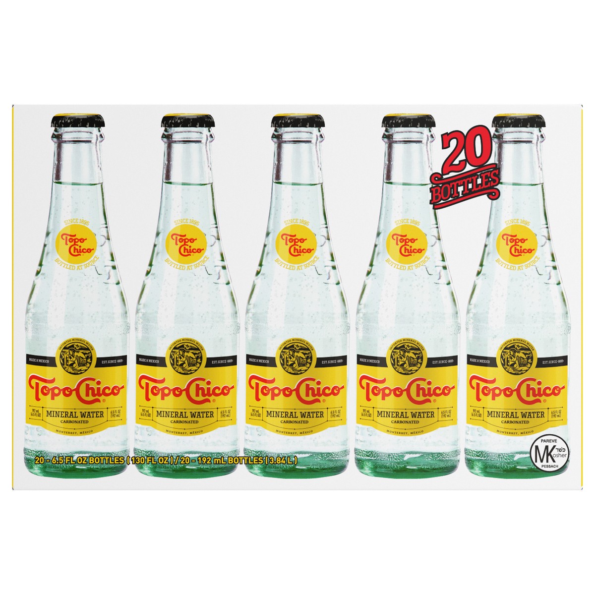 slide 1 of 3, Topo Chico Mineral Water Glass Bottles- 20 ct, 20 ct