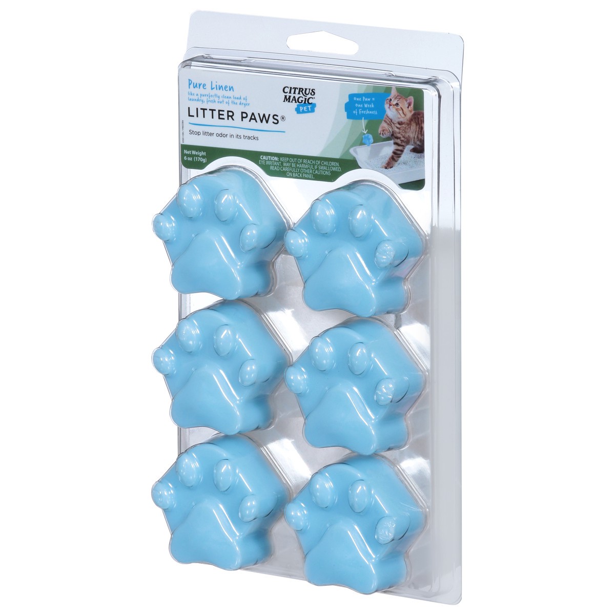 slide 12 of 12, Citrus Magic Pet Pure Linen Litter Paws 6 oz, 6 oz