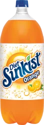Sunkist Zero Sugar Orange Soda 2 L bottle
