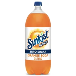 Sunkist Zero Sugar Orange Soda- 2 liter