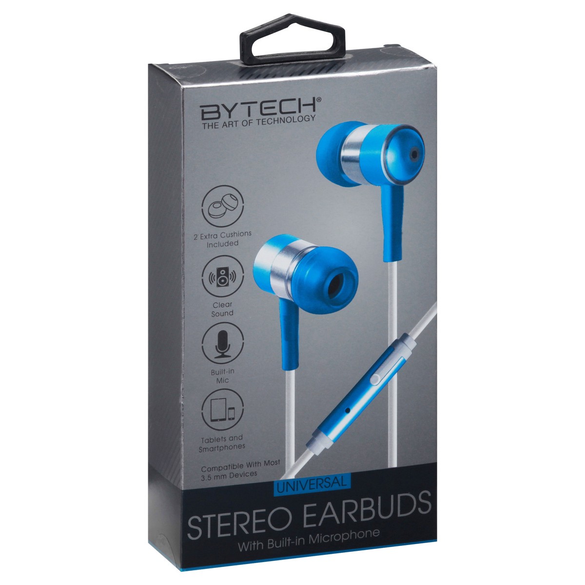 slide 11 of 11, Bytech Universal Stereo Earbuds 1 ea, 1 ea