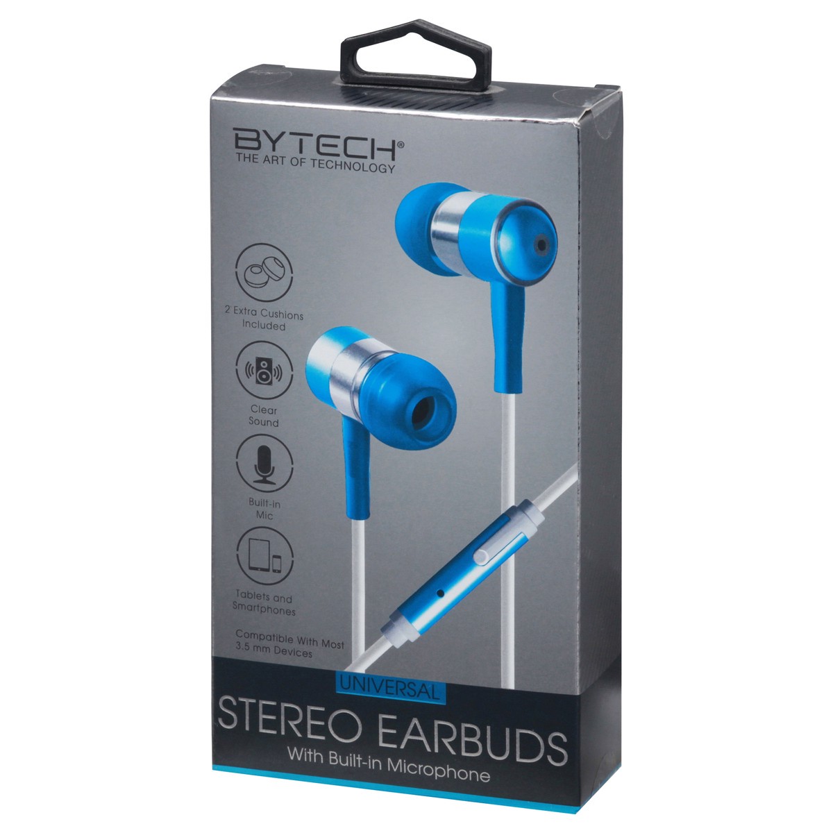 slide 8 of 11, Bytech Universal Stereo Earbuds 1 ea, 1 ea