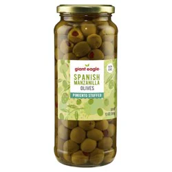 Giant Eagle Olives, Stuffed, Spanish Manzanilla
