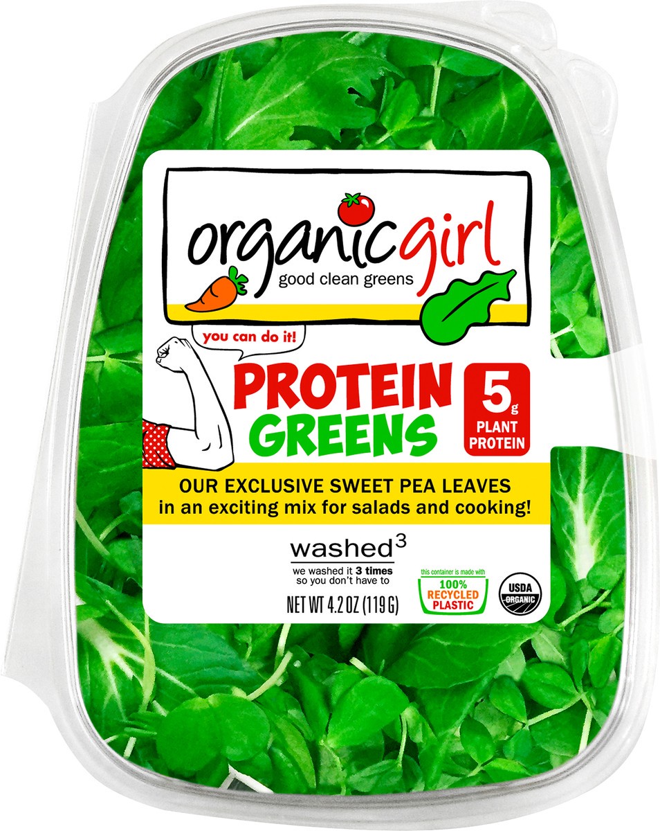 slide 2 of 3, Organic Girl Protein Greens - 4.2 Oz., 5 oz