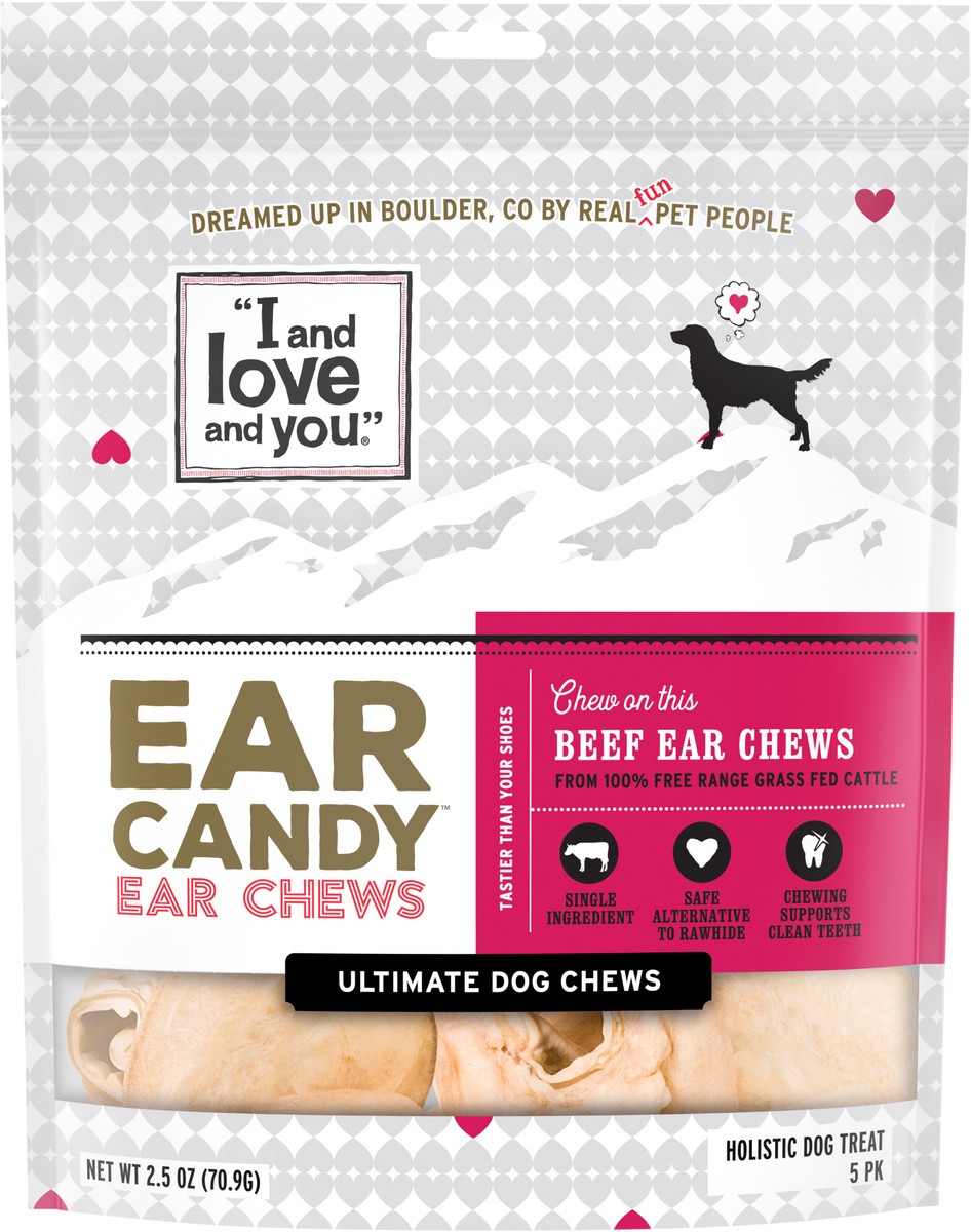 slide 2 of 2, I&love&you Dog Chews, Ear Candy, 2.5 oz