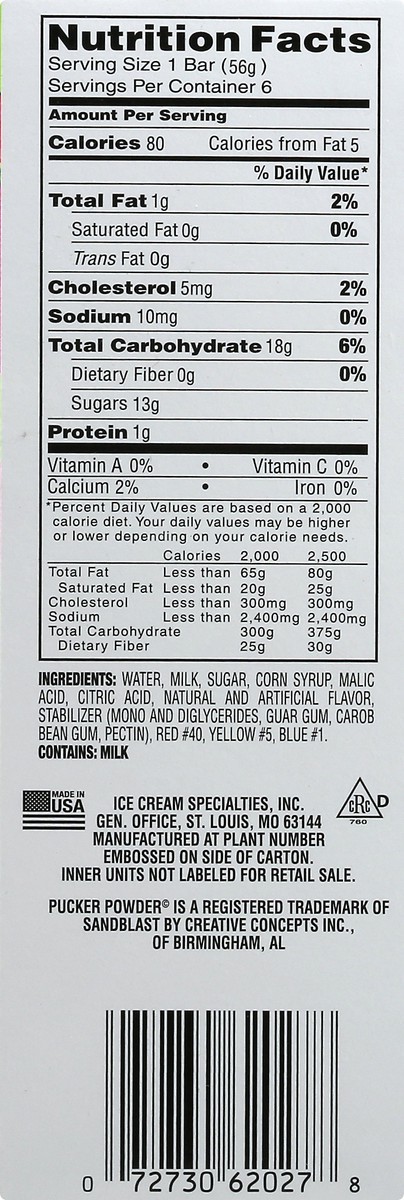 slide 3 of 13, North Star Assorted Sour Bars 6 ea, 6 ct