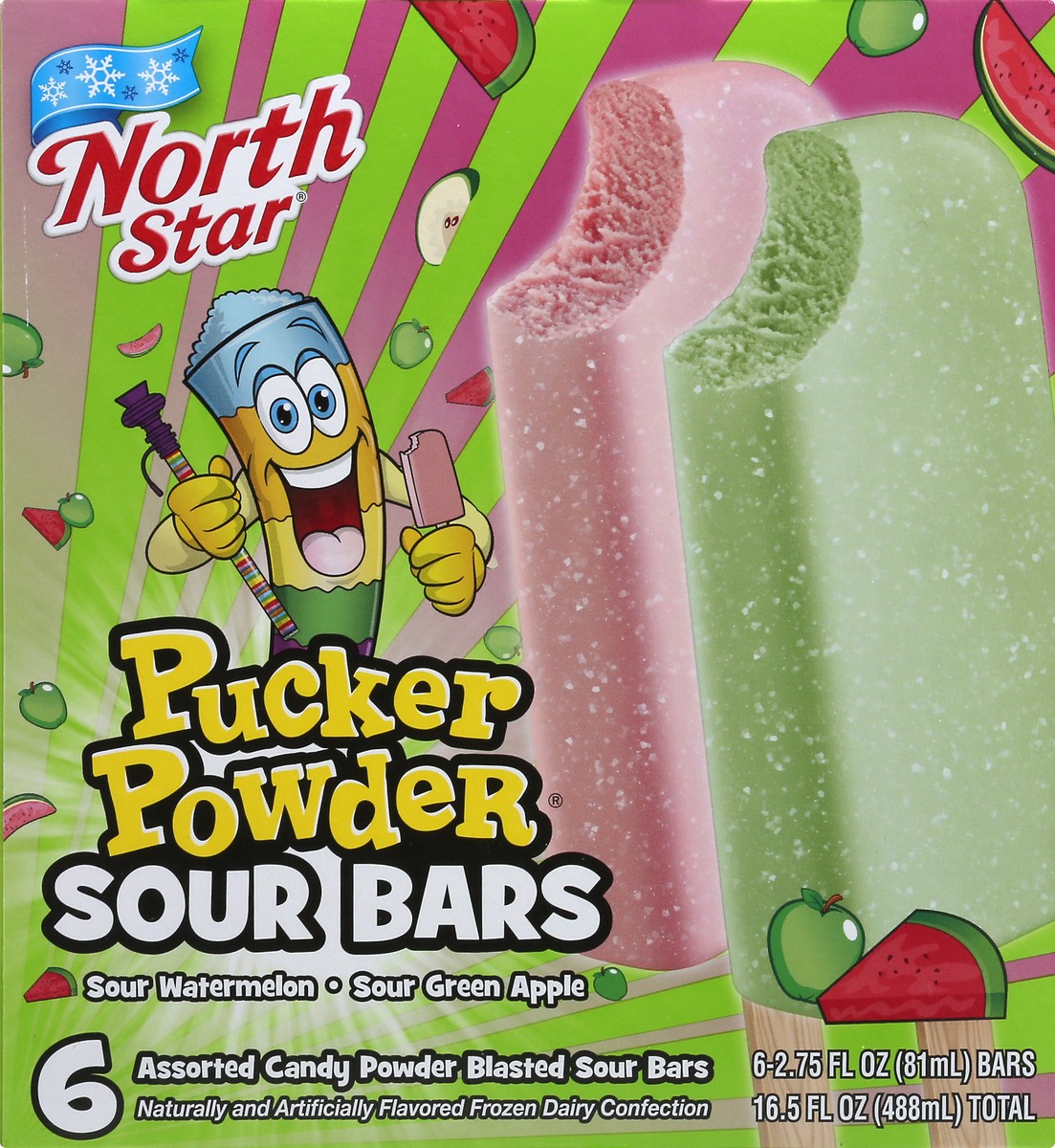 slide 10 of 13, North Star Assorted Sour Bars 6 ea, 6 ct