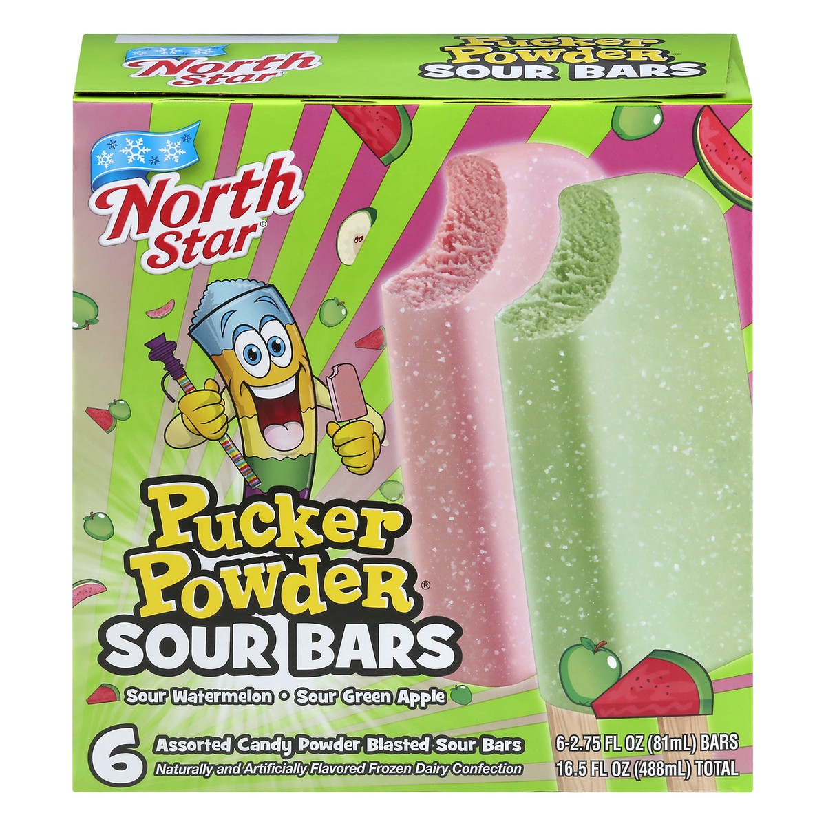 slide 1 of 13, North Star Assorted Sour Bars 6 ea, 6 ct