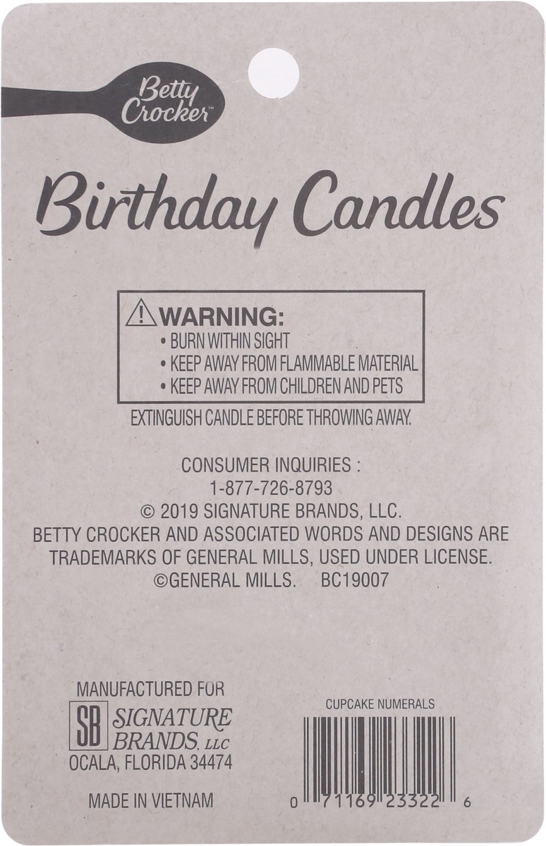 slide 9 of 10, Betty Crocker Numeral Candle Cup Cake, 10 ct