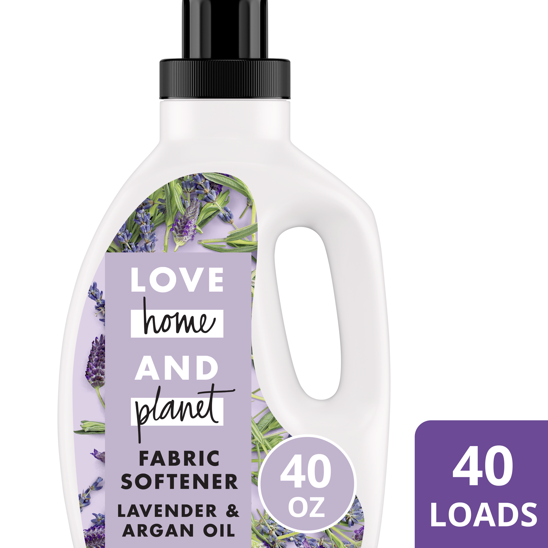 slide 1 of 11, Love Home and Planet Fabric Softener Lavender & Argan Oil, 40 oz, 40 oz