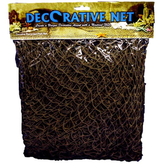 slide 1 of 2, U.s. Shell Inc. Decorative Fishing Net, 5 ft x 7 ft
