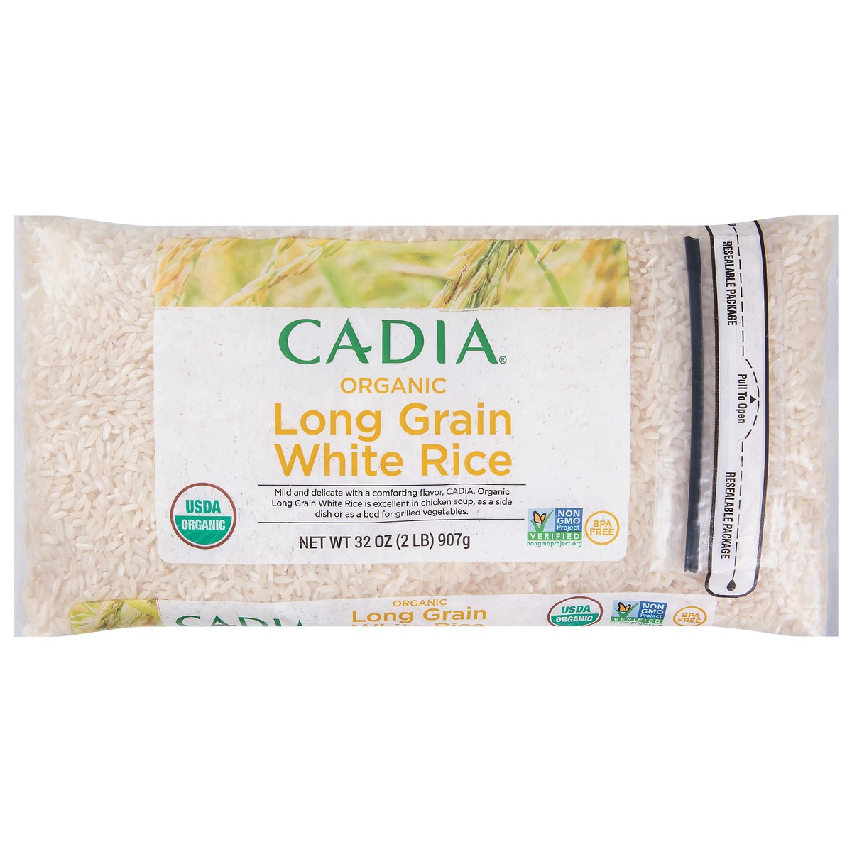 slide 5 of 14, Cadia Organic Long Grain White Rice - 32 oz, 32 oz