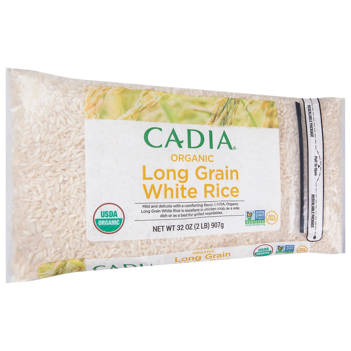 slide 4 of 14, Cadia Organic Long Grain White Rice - 32 oz, 32 oz