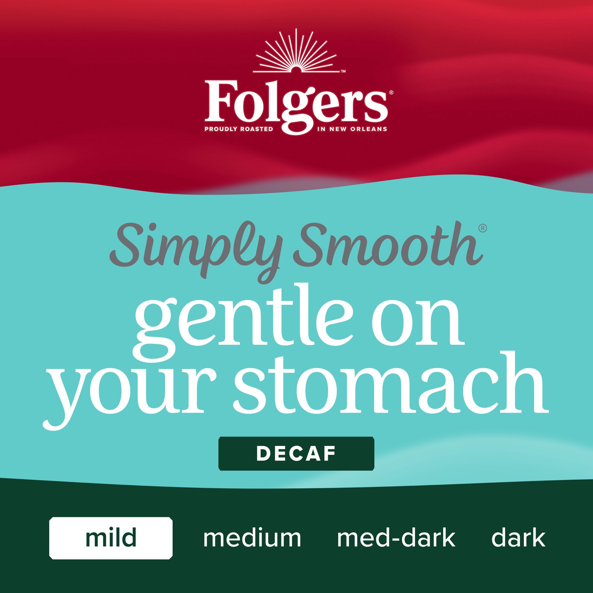 slide 4 of 5, Folgers Simply Smooth Decaffeinated Mild Roast Ground Coffee - 11.5 oz, 11.5 oz