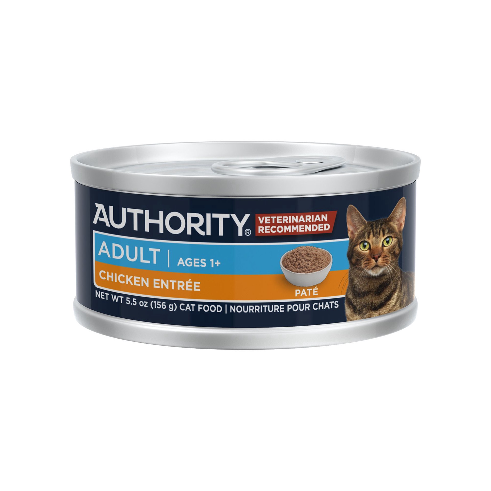 slide 1 of 1, Authority® Everyday Health Adult Cat Wet Food - 5.5 Oz, Pate, With-Grain, 5.5 oz