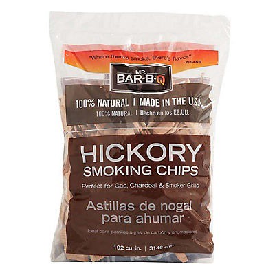 slide 1 of 6, Mr. Bar-B-Q Hickory Smoking Wood Chips, 192 cu in