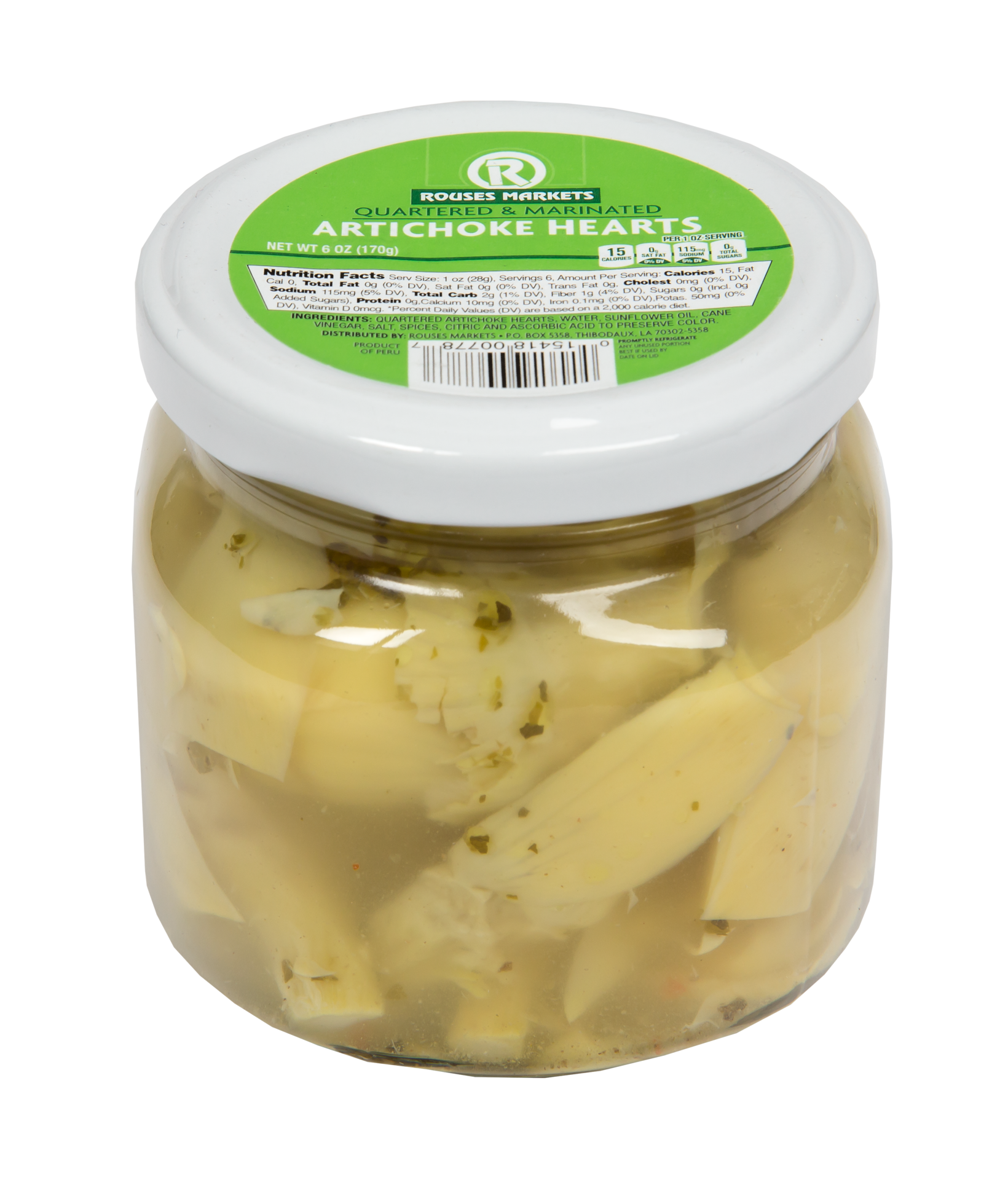 slide 1 of 1, Rouses Quartered Artichoke Hearts, 6 oz