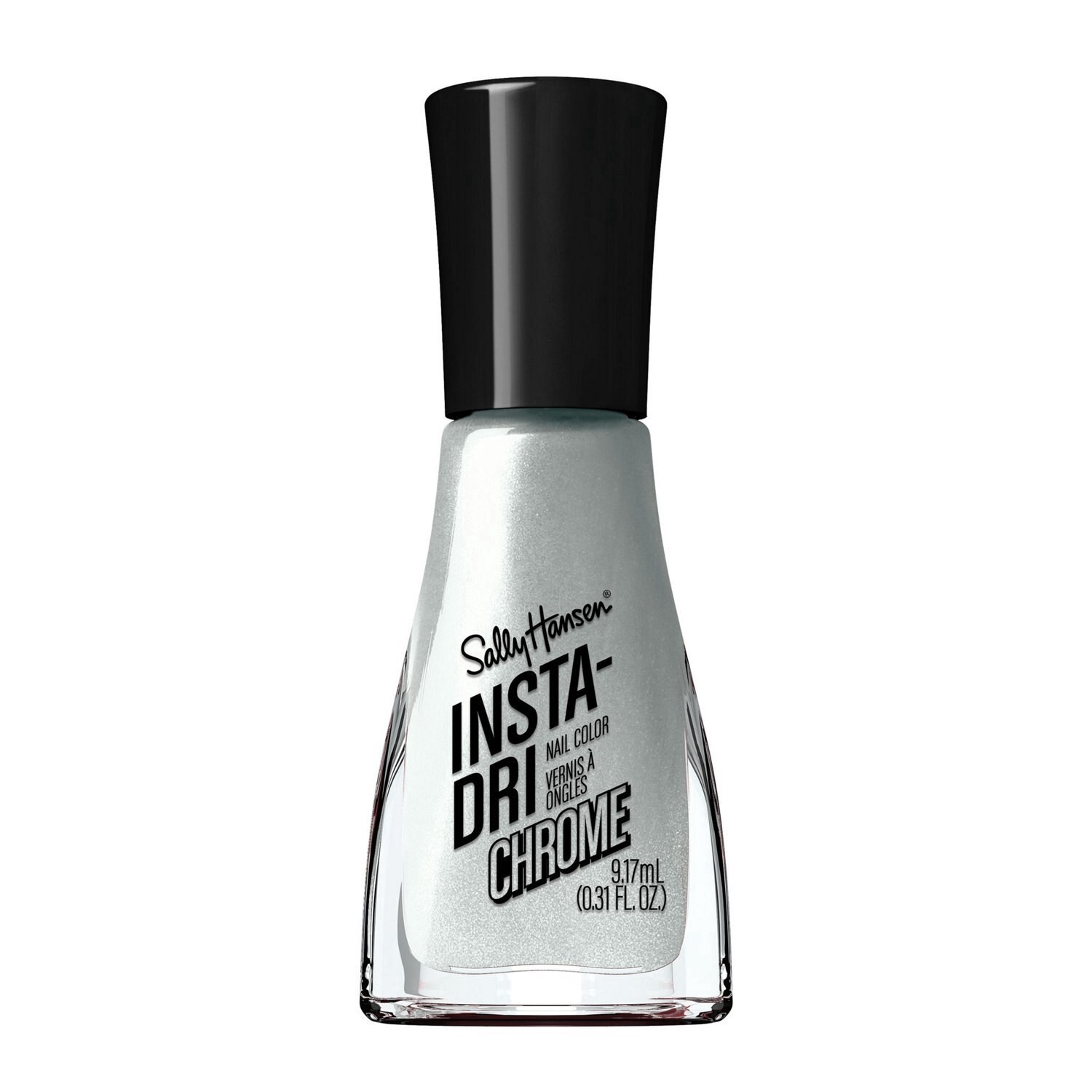 slide 1 of 1, SALLY HANSEN INSTA-DRI NAIL COLOR Sally Hansen Insta-Dri Nail Polish, Chrome & Effects, Polar Platinum, 1 ct