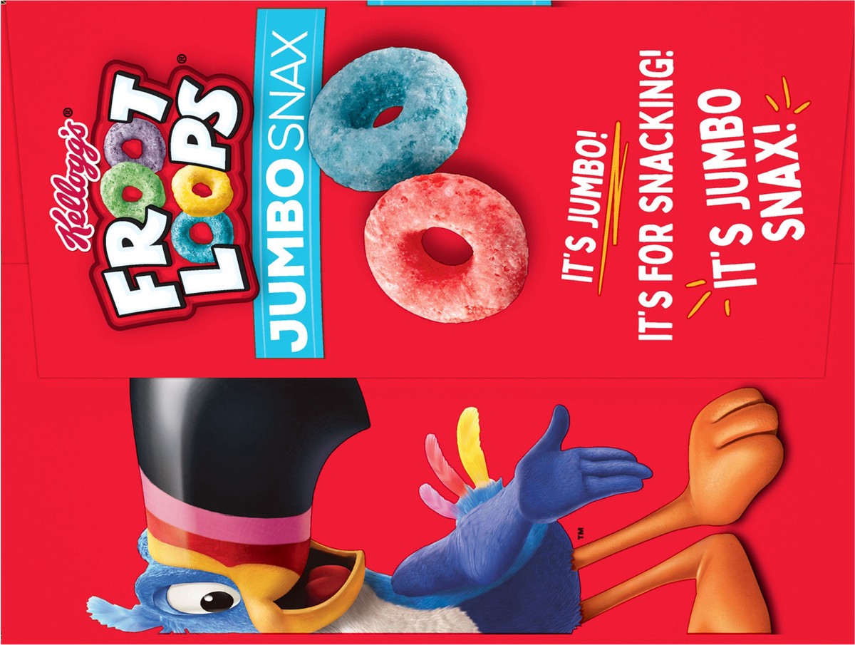 slide 3 of 6, Froot Loops Kellogg's Jumbo Snax Froot Loops Original Cereal Snacks, 12 ct