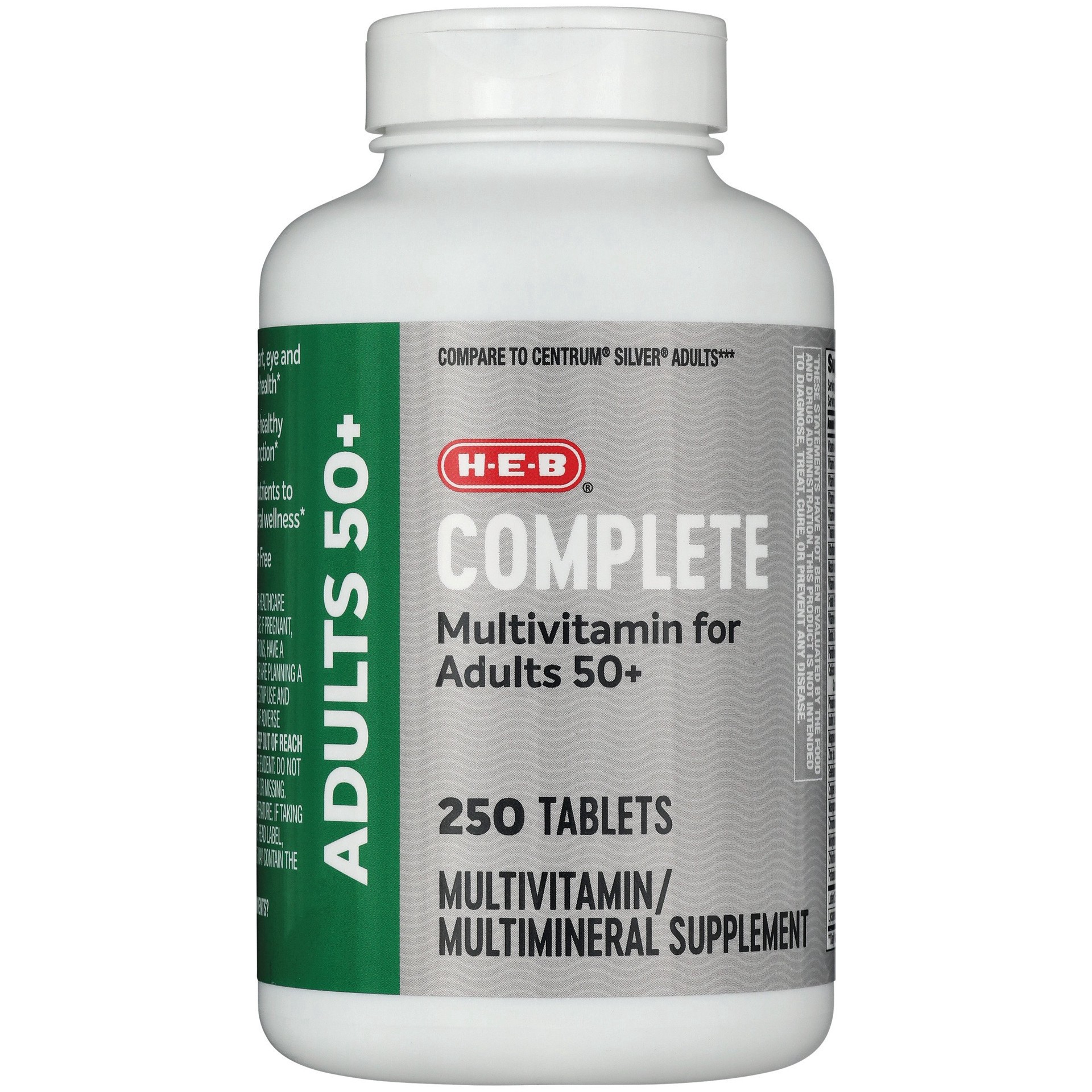slide 1 of 1, H-E-B Adult 50+ Complete Multivitamin Tablets, 250 ct
