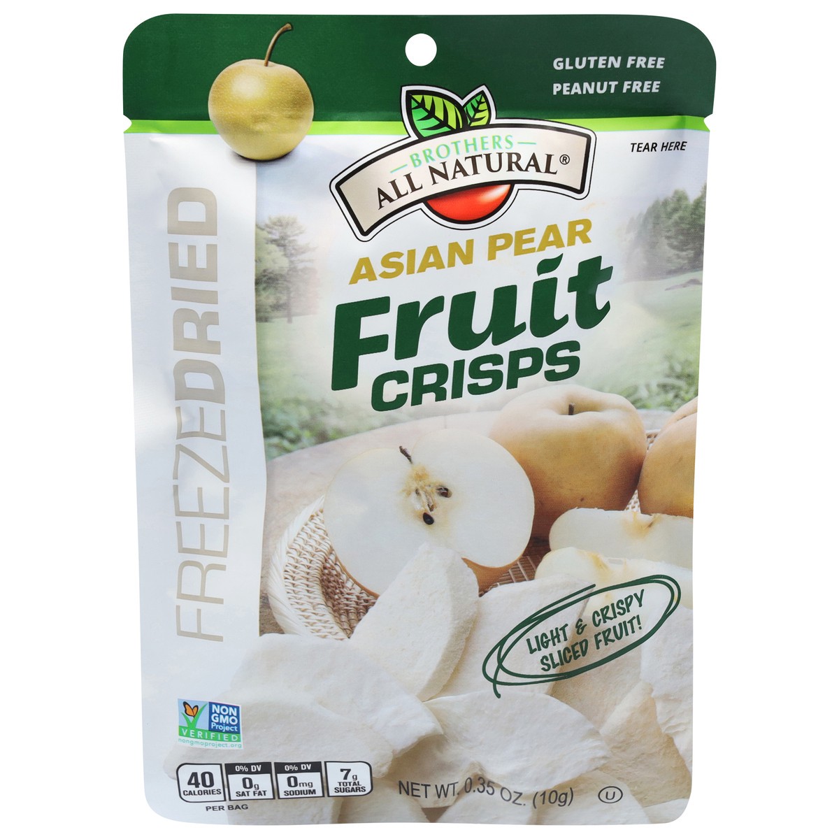 slide 1 of 4, Brothers All Natural Freeze Dried Asian Pear Fruit Crisps 0.35 oz, 0.35 oz