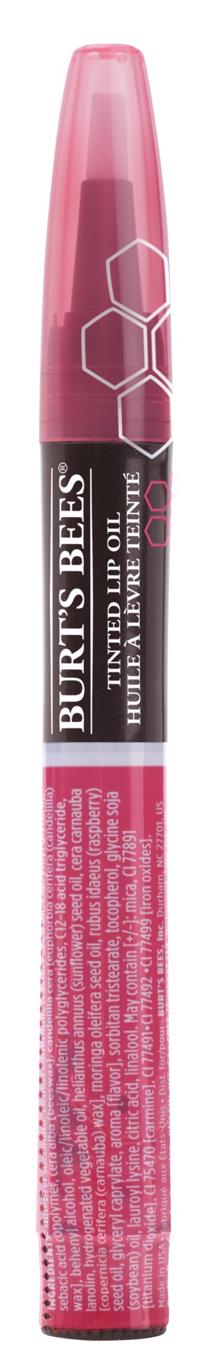 slide 1 of 5, Burt's Bees 100 % Natural Moisturizing Tinted Lip Oil, Showering Sunset - 1 Pen, 0.04 fl oz