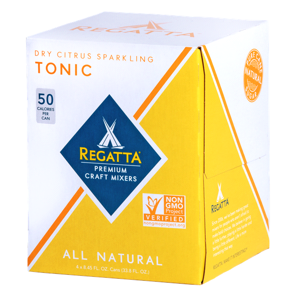 slide 1 of 1, Regatta Dry Citrus Sparkling Tonic, 4 ct