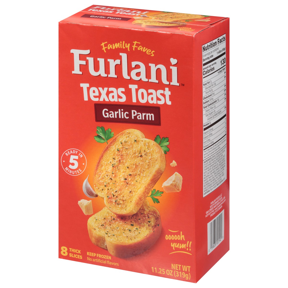 slide 9 of 14, Furlani Garlic Parm Texas Toast 8 ea, 11.25 oz