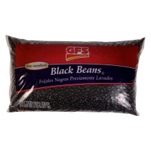slide 1 of 1, GFS Pre-Washed Black Beans, 80 oz