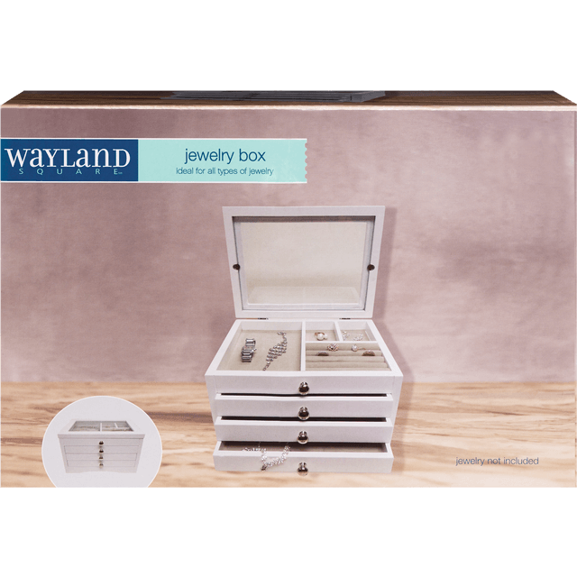 slide 1 of 1, Wooden Jewelry Box W/ Drawer, 1 ct
