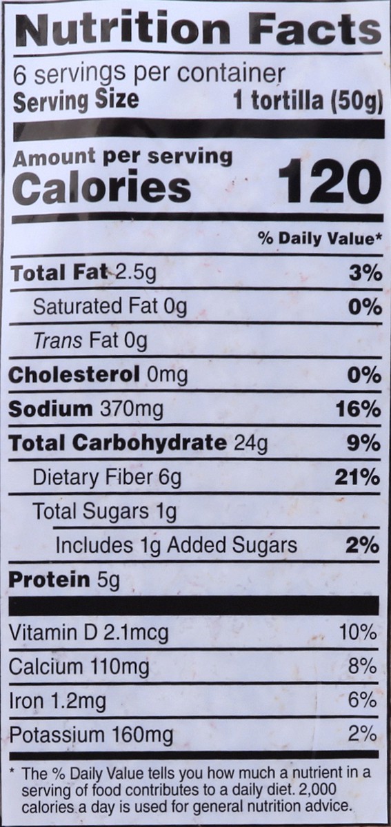 slide 3 of 8, Mission Tortilla Wraps 6 ea, 10.5 oz
