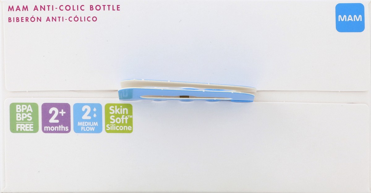 slide 3 of 4, MAM Bottle, Anti-Colic, 2+ Months, 9 Ounce, 2 ct
