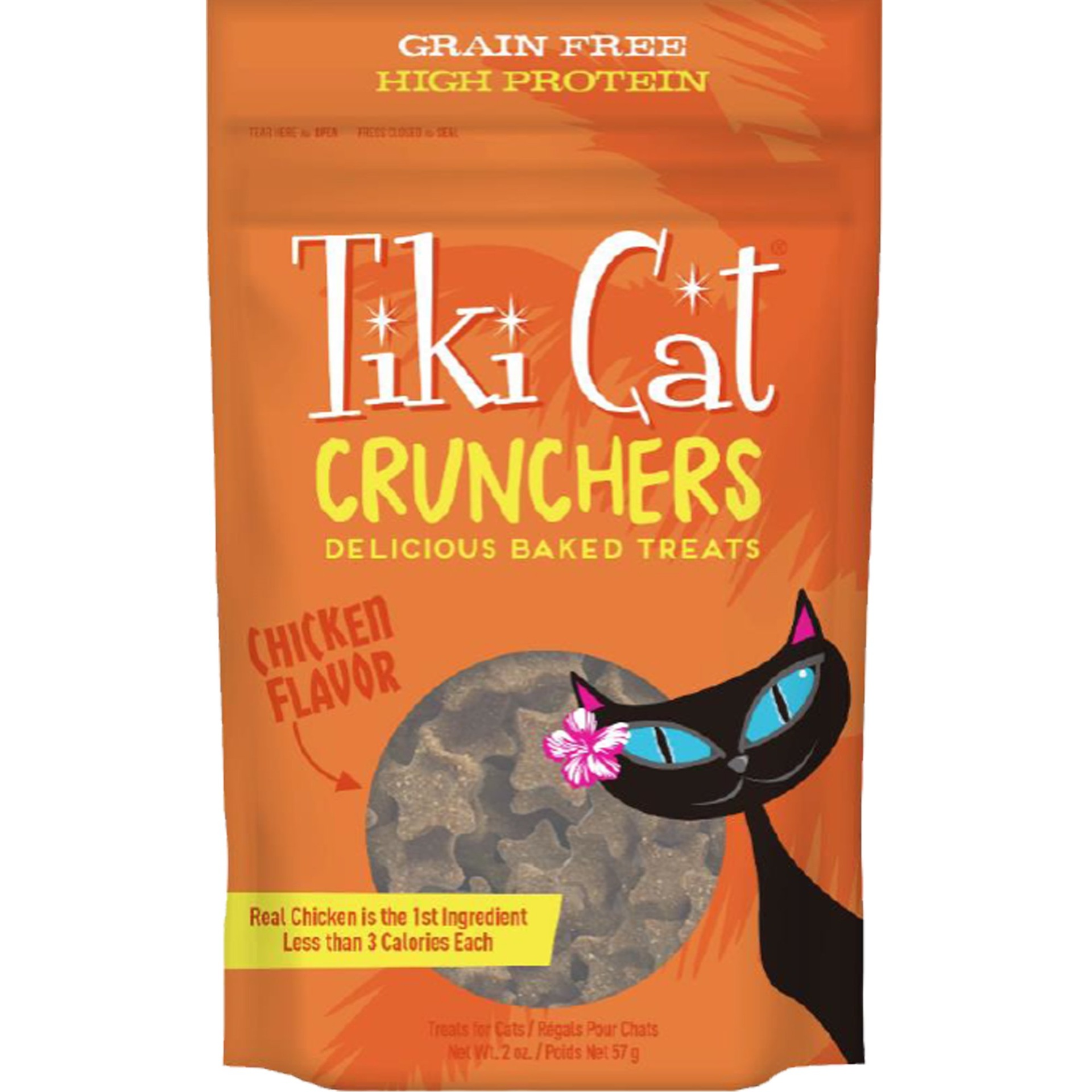 slide 1 of 1, Tiki Cat Crunchy Treats Grain-Free Chicken & Pumpkin for Cats, 2 oz