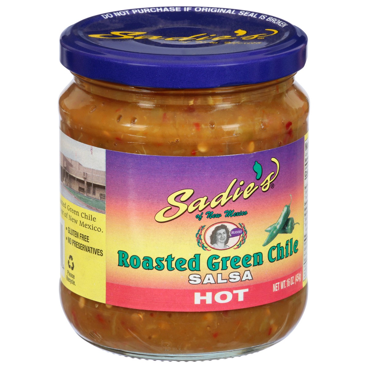 slide 11 of 13, Sadie's Roasted Green Chile Hot Salsa 16 oz, 16 oz