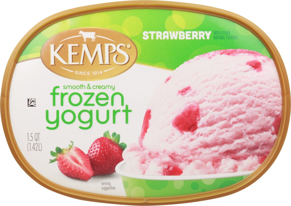 slide 11 of 13, Kemps Smooth & Creamy Strawberry Frozen Yogurt 1.5 qt, 1.5 qt